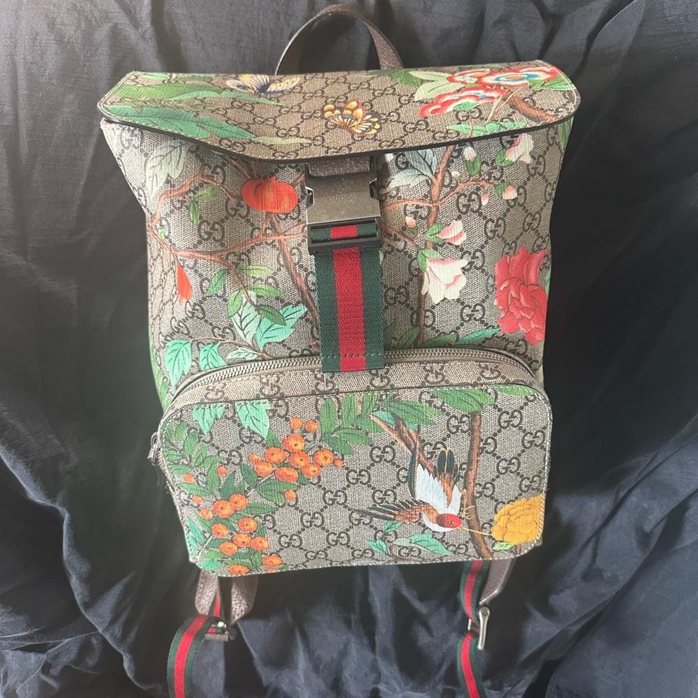Gucci floral backpack